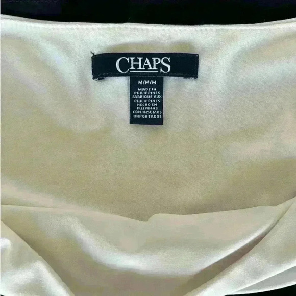 Chaps Black & White Pull-on Dress - Picture 4 of 6